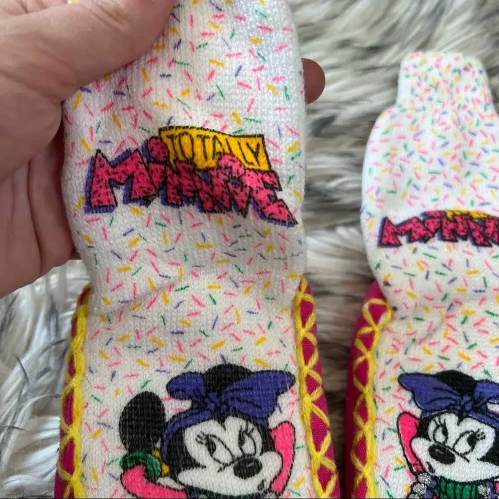 NEW Vintage Girl’s Minnie Mouse Slipper Socks